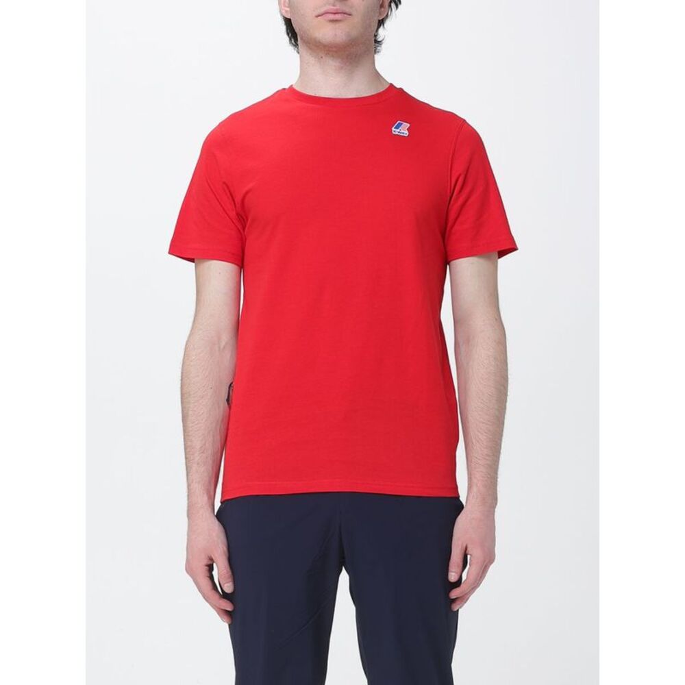 K-Way Men Leonide Cotton T-Shirt With Logo K-Way